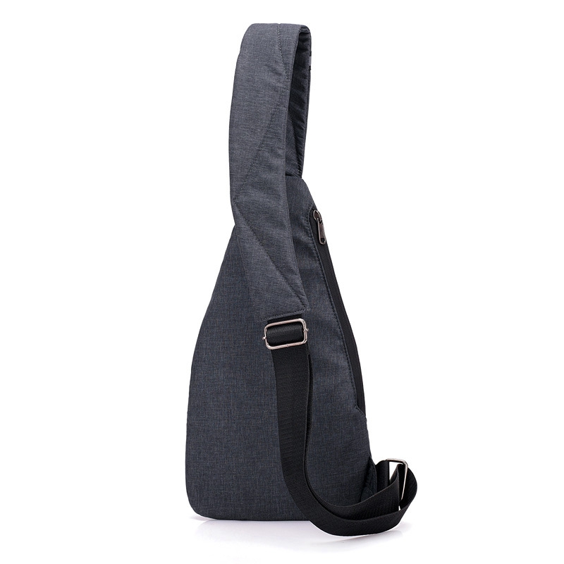 Homme Anti-vol sac à dos hommes fronde un sac à bandoulière garçon imperméable voyage petit sac de poitrine mince Mini sac à bandoulière