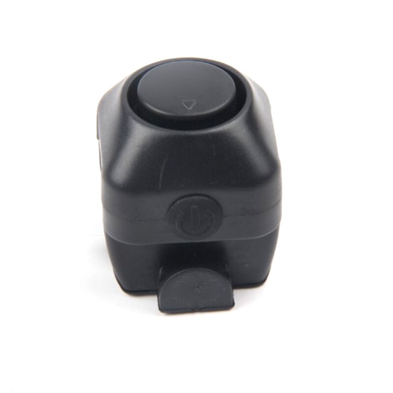 Fiets elektronische luide claxon 130 db waarschuwingsveiligheid elektrische bel politie sirene fiets stuur alarm bel fietsaccessoires: Zwart