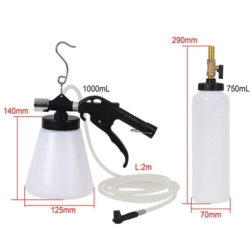 1 conjunto ferramenta de substituição fluido freio do carro automático grande capacidade fluido freio drenado sangrador óleo mudança equipamento kit para carros caminhões