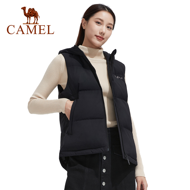 KAMEL Unten Jacke Frauen Herbst Winter Neue Stil Kurze Leichte Stand-hoch Kragen Unten Weste Jacken draussen Wandern kleidung