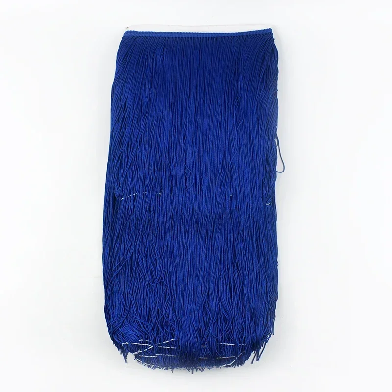 1/2/3M 50Cm Lange Franjes Kant Kwastje Latin Dans Rok Kwasten Fringe Gordijn Veters Trim kledingstuk Decor Trimmen Naaien Accessoire: S / Zilver