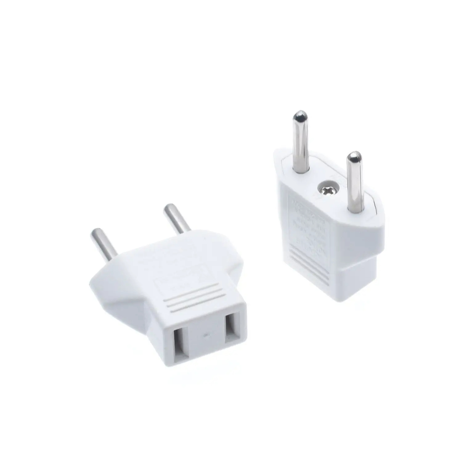 Mini convertisseur de prise électrique, prise, adaptateur secteur, blanc, noir, petit, 2 broches, US vers EU, Euro vers US, Japon, Canada, Mexique