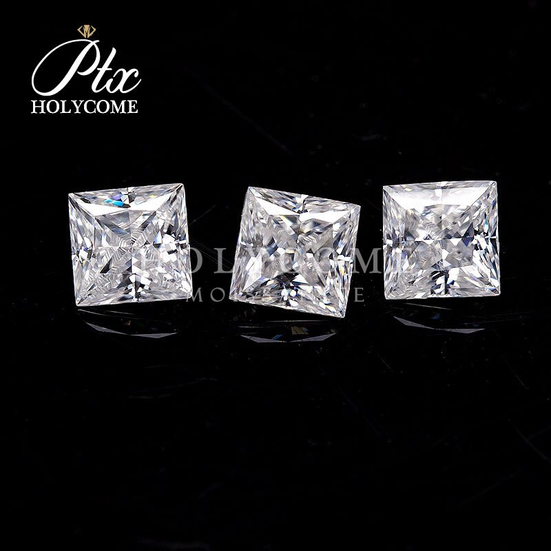 0.5 ct def vvs atacado solto máquina de corte cor branca forma quadrada princesa corte moissanite diamante sintético