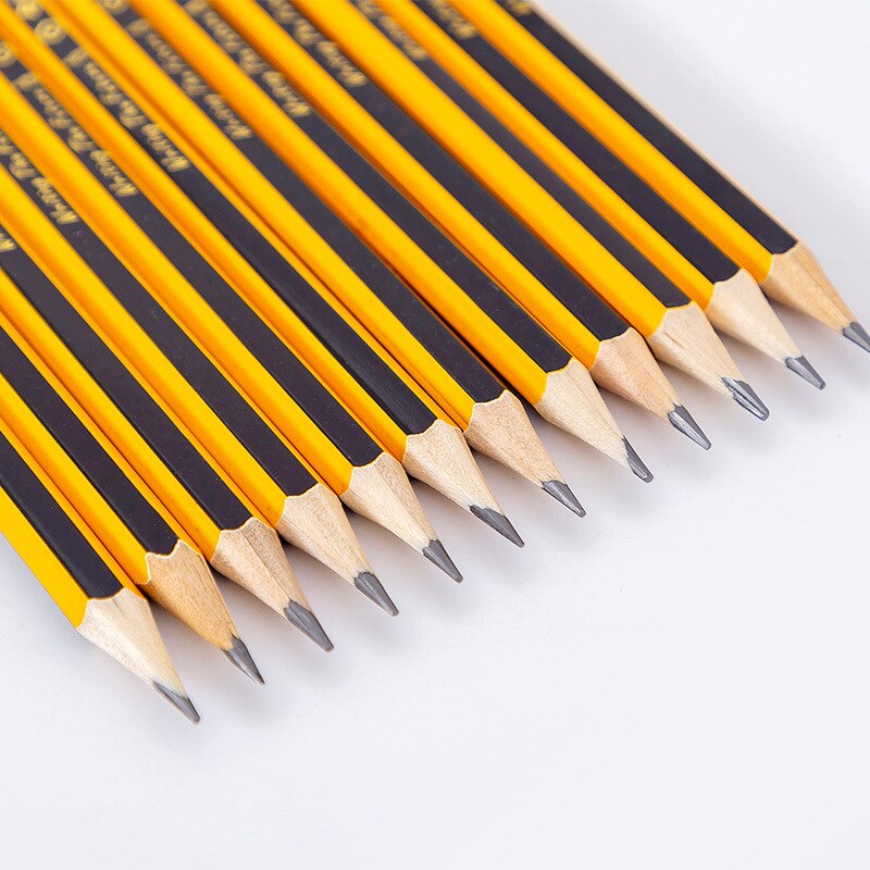12 Stks/set Schets Potlood Hexagon Houten Lood Hb Potloden Student Kinderen Tekening Potlood School Zwart Schrijven Briefpapier