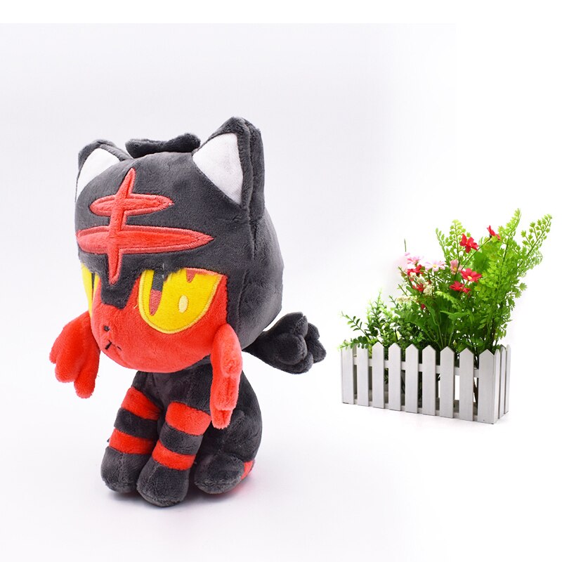 2 arten Ebene Puppen Litten Evolution Alola Incineroar Solgaleo Lunala SONNE/MOND Gefüllte Plüsch Puppe Weiche Heißer Spielzeug 20 cm-33 cm