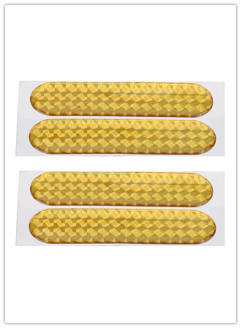 Car Door Open Reflective Tape Warning Mark Night Safety Sticker for Peugeot 206 307 406 407 207 208 308 508 3008 4008: 4pcsB gold