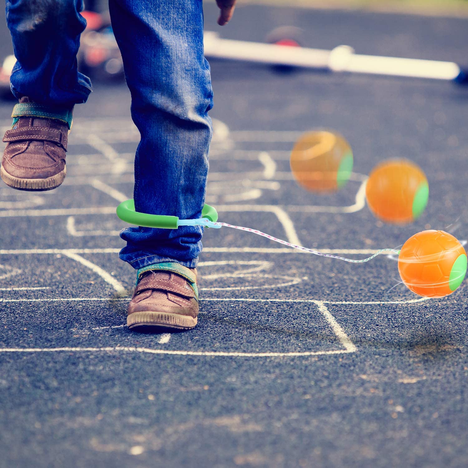 1Pcs Skip Ball Outdoor Fun Toys Classical Skipping Toy Exercise coordination and balance hop jump playground may toy balls YJN