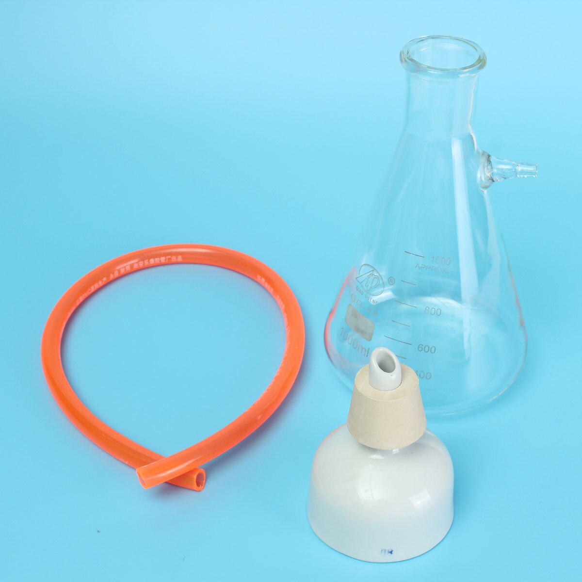 1000mL Filteration Buchner Funnel Kit Vacuum Suction Glass Flask Apparatus