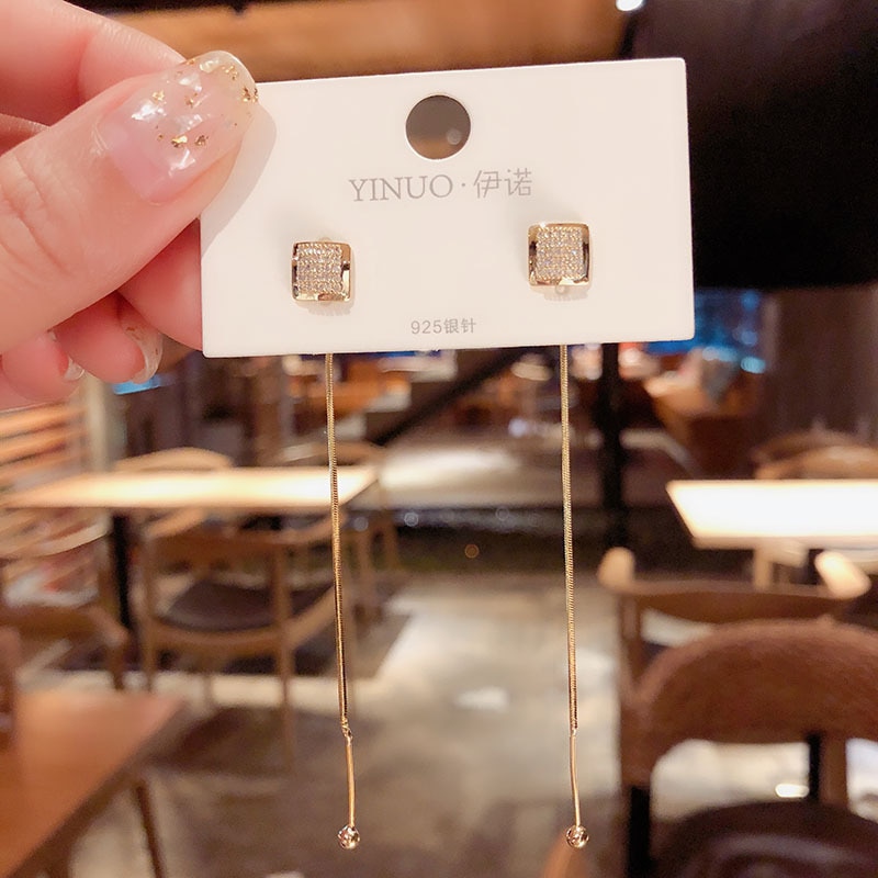 Koreaanse stijl lange kwast oorbellen oorbellen wilde exquise trend oorbellen vrouwen