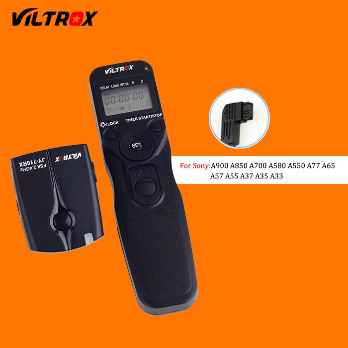 Viltrox JY-710 Camera Wireless Timer Remote Shutter Release Control Cable for Canon M5 M6 Nikon Pentax Sony A7 A7III A6000 A6300: S1