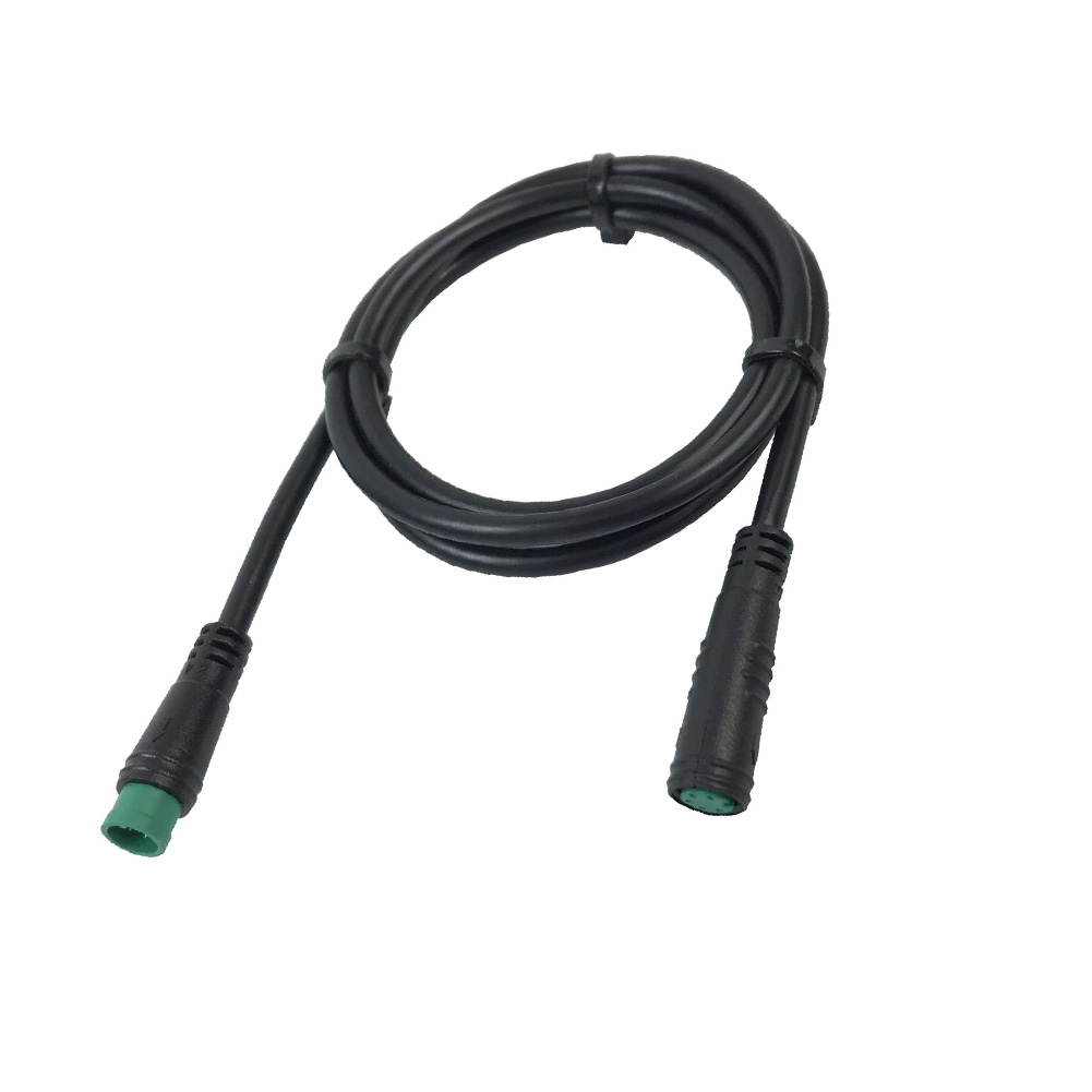 50CM 5Pin Männlich Zu Weiblich E-bike Verlängerung Kabel Grün Stecker Für Elektrische Fahrrad Bafang Display Verlängerung Kabel wasserdicht