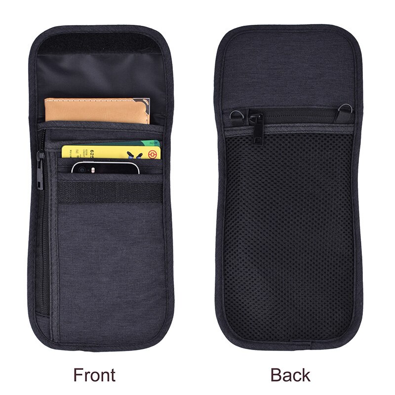 Waterproof RFID Blocking Card Holder Multifunction Neck Hanging Passport Holder Pouch Travel Wallet for Men & Women