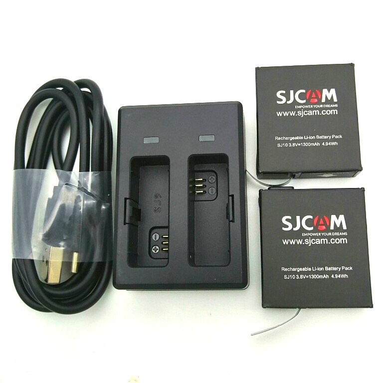 SJCAM SJ9 Accessories storage Bag Original Batteries Rechargable Battery Dual Charger For SJ9 Strike/ SJ10 Pro Action Camera Bag: C combination