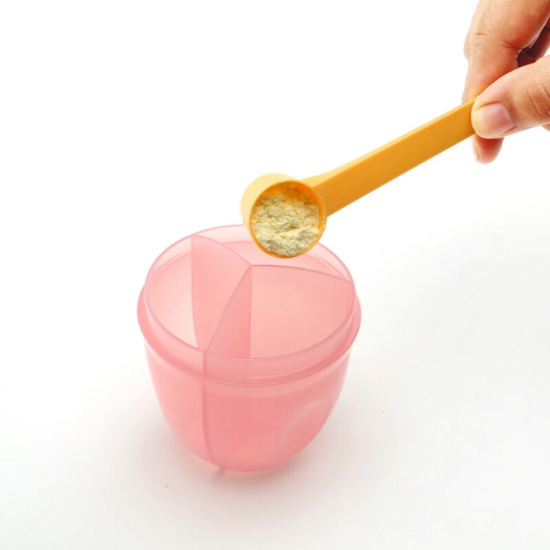 Spædbørns baby mælkepulverbeholder bærbar dispenser til opbevaring af modermælkserstatninger sutteflaske 6_17. juni