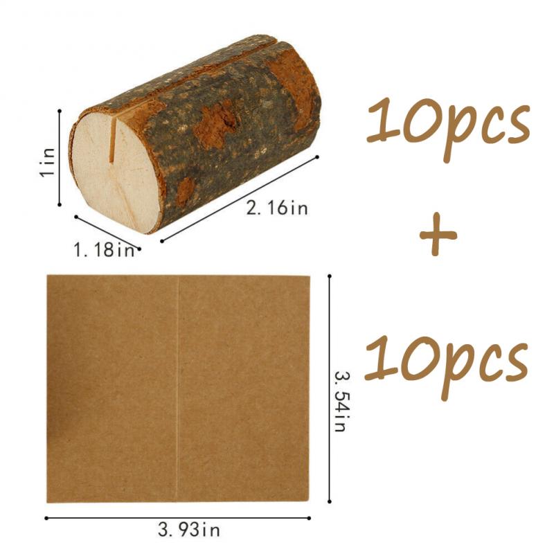 Houten kaartenhouder voor jullie kaart