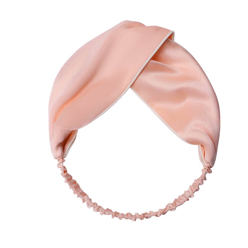 Suyareplsauna-Bandeau uni rose marine pour femme, véritable bandeau pour filles, accessoires pour cheveux, 100%: Rose