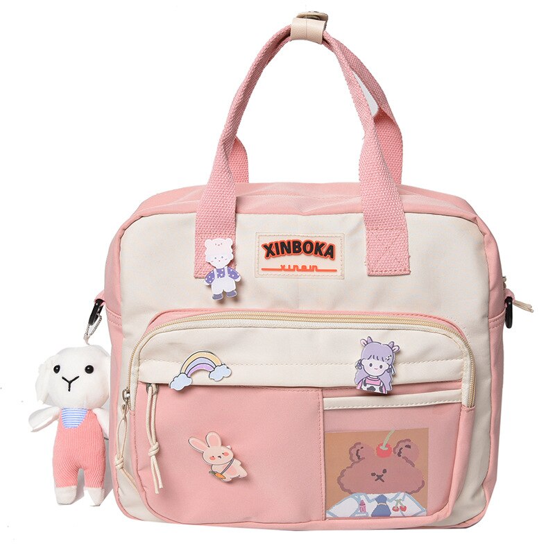 Mochila pequeña de nailon impermeable para mujer, bolso escolar bonito para chicas adolescentes, morral de viaje, mochila para estudiantes