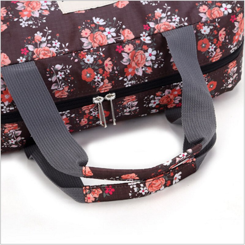 Bolsos de lona con estampado Floral de gran capacidad para mujer, bolsa deportiva multifunción, portátil, para viajar, gimnasio o Fitness