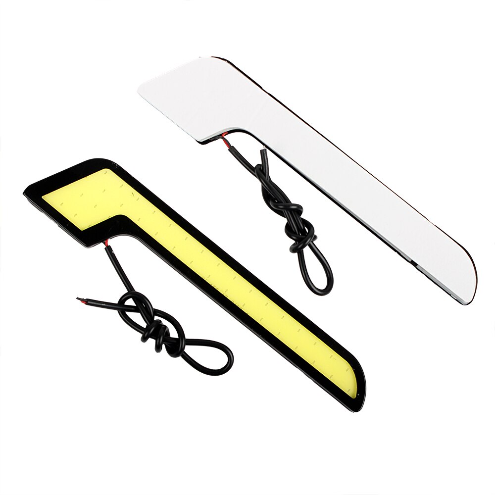 LEEPEE 2Pcs/Set DC 12V Car Fog Lamps Universal LED Car DRL External Light COB Daytime Running Lights Car-styling