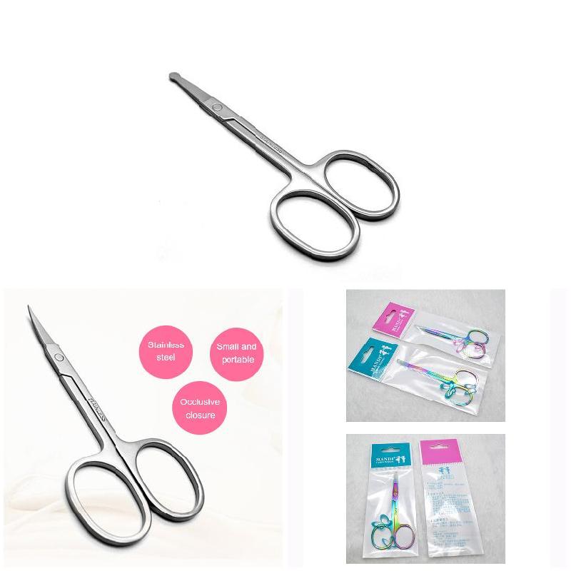 Stainless Steel Sharp Tip Eyebrow Makeup Scissors Face Hair Trimming Tweezer Scissors Beauty Tool NIN668