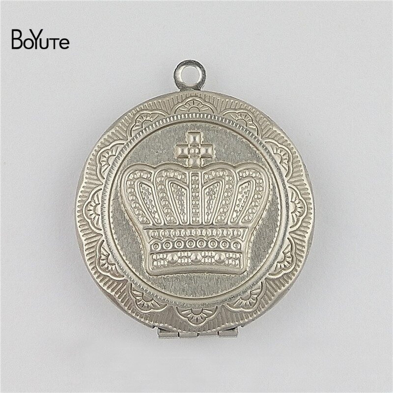 BoYuTe Aankomen Rvs Sieraden Hanger Ronde 31MM Memory Gebed Medaillon Foto Medaillon Hanger