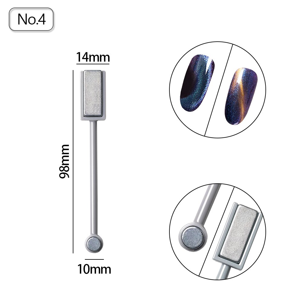 Kat Ogen Magneet Sterke Effect Magetic Voor 9D Kat Ogen Polijsten Multifunctionele Magnetische Pen Nail Decoratie Gereedschap: W-MC-4