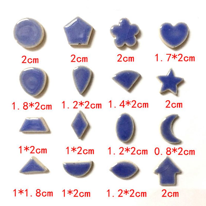 100G Creatieve Keramische Mozaïek Tegels Diy Muur Ambachten Handgemaakte Decoratie Materialen Verschillende Mixes Regels Optic Druppels ZXY3001