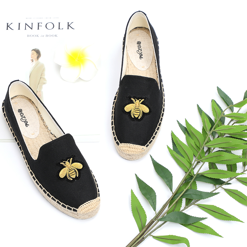 Espadrille à plate-forme sans lacet printemps pour femme