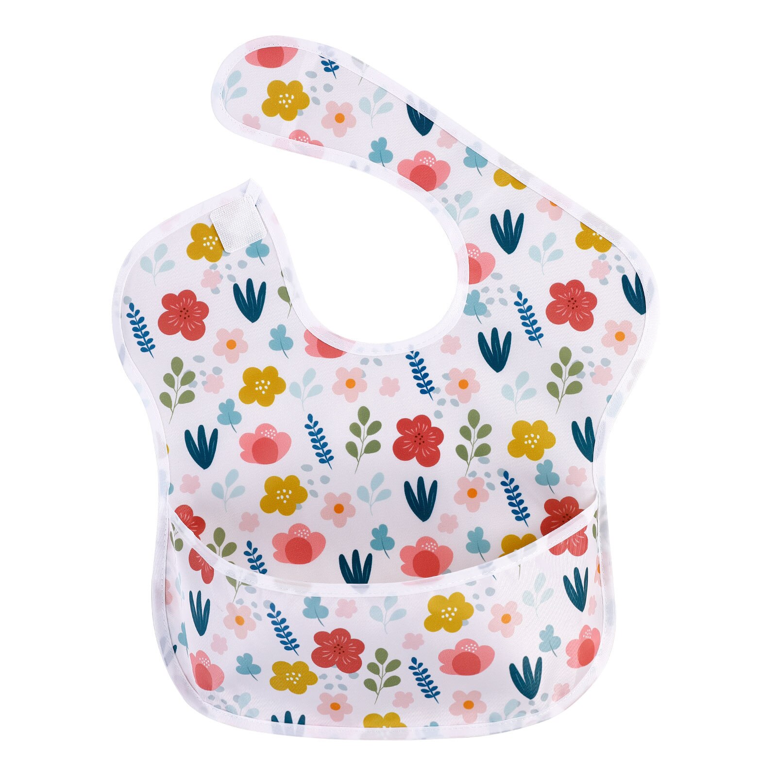 Cute Cartoon Baby Bibs Waterproof Infant Eating Bib with Pocket Children Drawing Long Sleeve Apron Kids Burp Cloth Baby Stuff: elephant 9