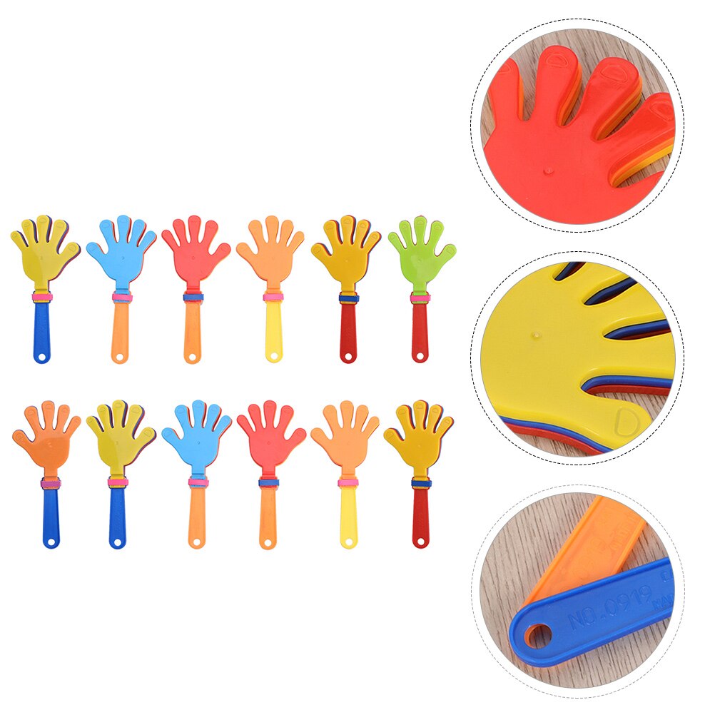 24pcs Hand Clappers Plastic Clapping Device Clapping Hands Party Accessories: Default Title