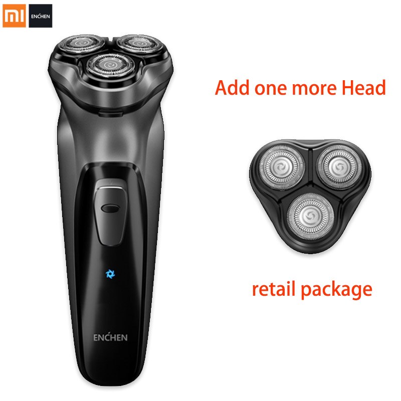 Xiaomi enchen blackstone elektrisk barbermaskine mænds elektriske barbermaskine triple blade barbermaskiner usb genopladelig skægtrimmer