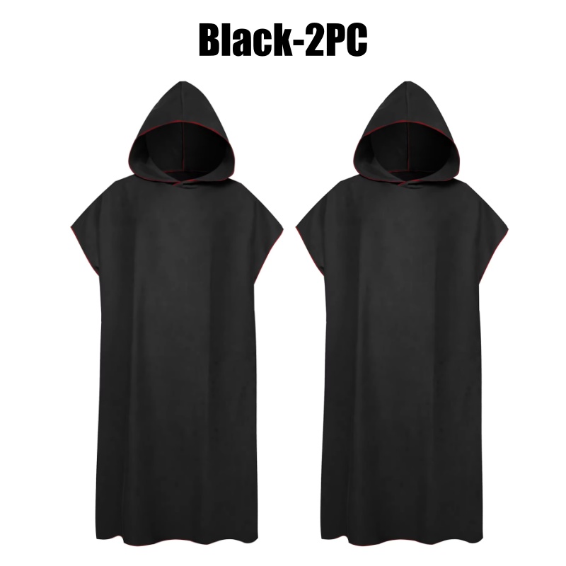 Microfiber handdoek met capuchon Heren Dames voor zwemmen Strand Reizen Sneldrogend Veranderend gewaad Cape Badhanddoek Badjas Surfponcho Sauna Spelen: Roze