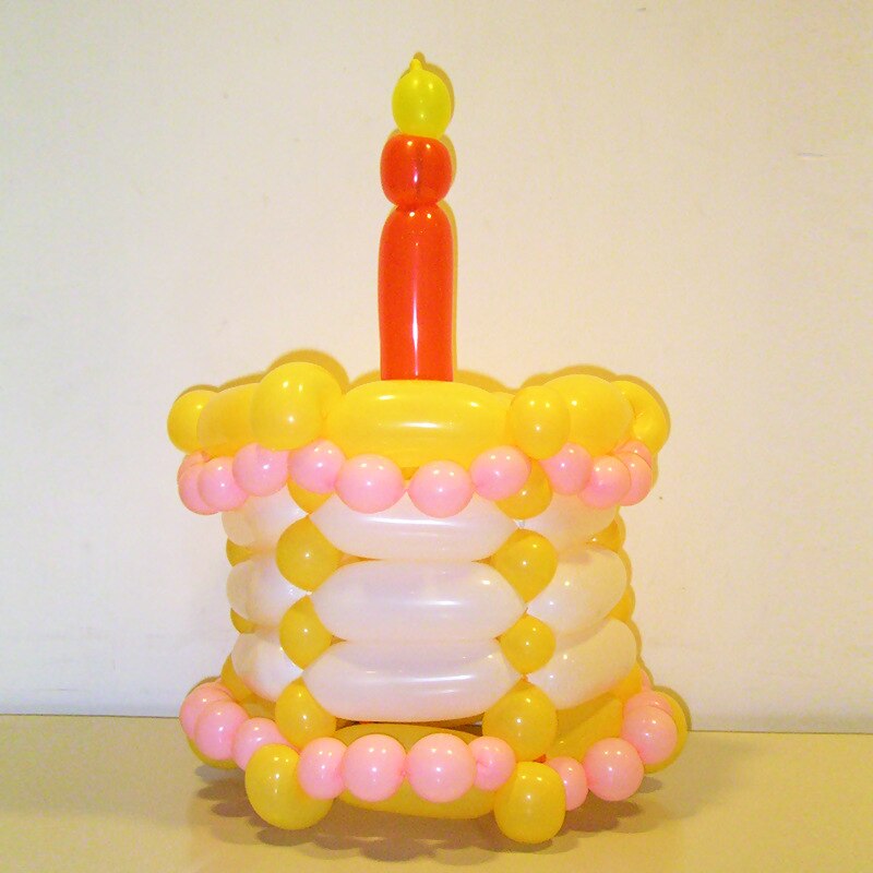 200Pcs Lange Kinderen Magic Ballon Multi-color Verdikking Diy Geweven Creatieve Party Vorm Ballon Speelgoed Scene layout