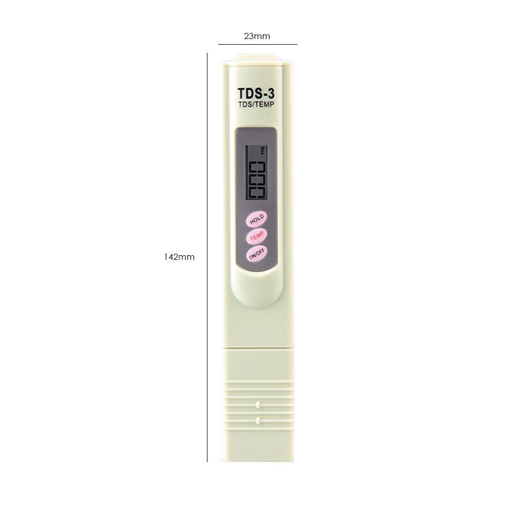 Tds -3 bärbar vattenanalysator digital bärbar hållbar tds mätare tester filterpenna för kran/rent/mineralvatten