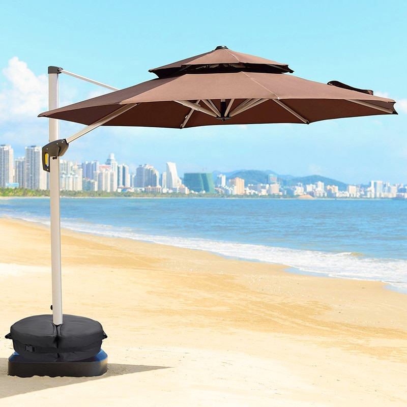 1 stk hage terrasse paraply base bag cantilever vektet skygge sandpose