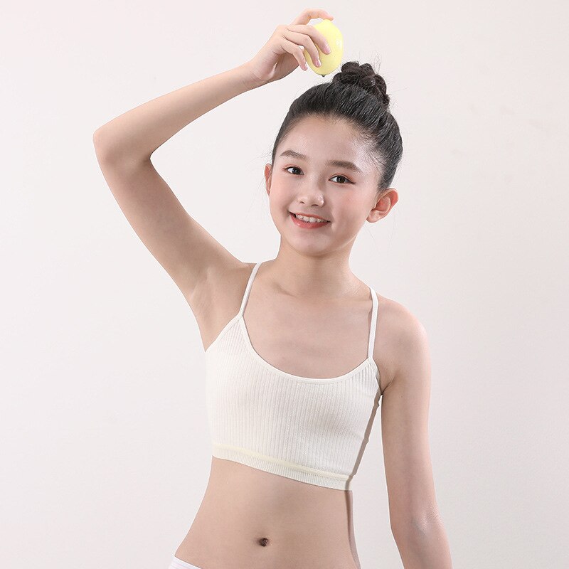 3pcs/lot Girls Training Bras Young Girl Bra Cotton Teenage Underwear for Kids Summer Teens Puberty Clothing Underwear for Girls