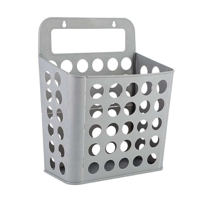 Hangende opvouwbare wasmand badkamer opbergmand multifunctionele wasmand: Grijs