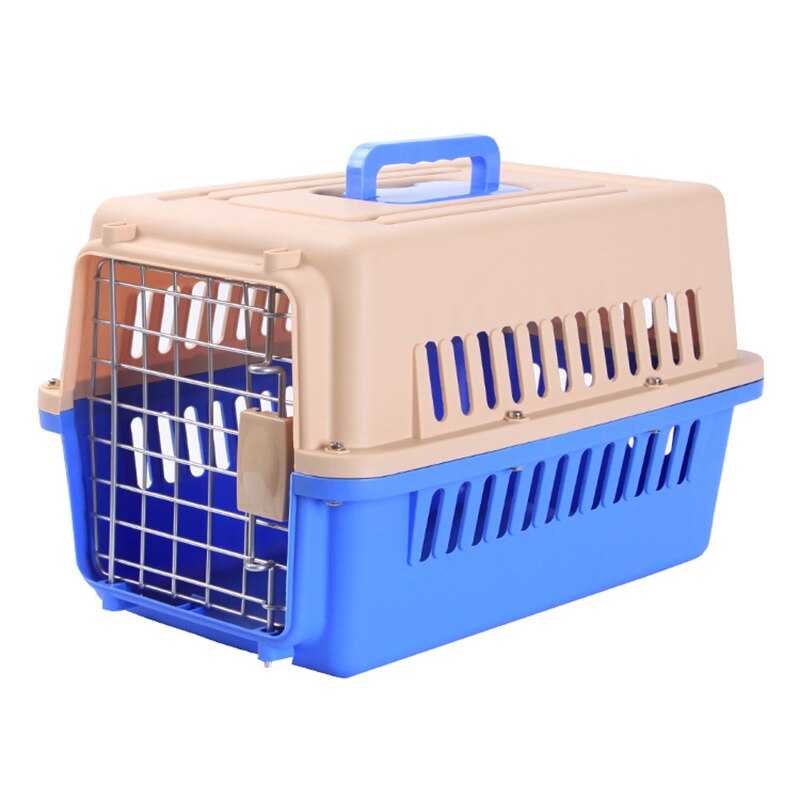 Caja de transporte de Gato de mascotas para hogar, caja de hombro de viaje al aire libre para gatos, casa de cachorros de compañía, perrera, bolsa de transporte de aire para mascotas, 6 colores: Blue