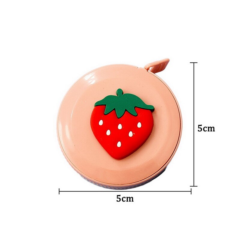 12PCs Stationery Cartoon Tape Measure Cute 1.5M Feet Double Size Measuring Scale Measurements Tape Measure Set: 08