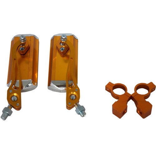 1 par 360 roterende fjellvei motorsykkel sykkel bakspeil sykling rektangel speil reflektor sykkel styre tilbehør: måke