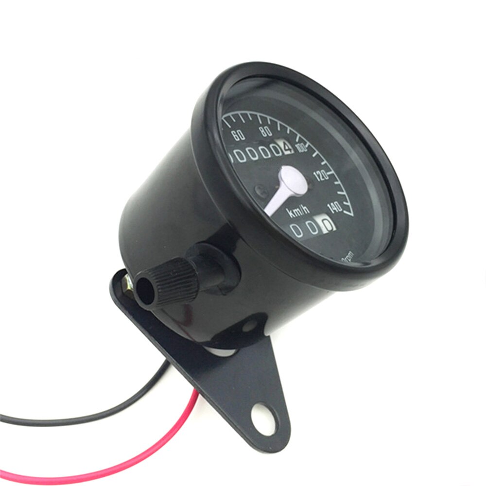 Motorcycle LED Backlight Signal Odometer KMH Speedometer Gauge Cafe Racer Old School Bobber Touring Custom
