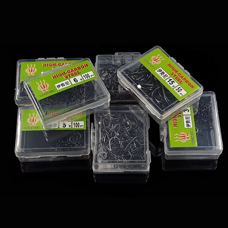 (100 pz/scatola 1 #-12 # ) ( 50 pz 13 #-15 #) Pesca gancio spinato marca di alta qualità carpa Pesca Pesca a mosca attrezzatura da Pesca accessori ganci