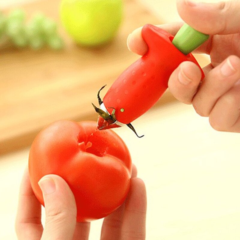 Erdbeere Tomate Stengel Entferner Stroh Entferner Obst Und Küche Gehen Zubehör Blatt sterben Schnelle Zu Scheller Schälen Gemüse