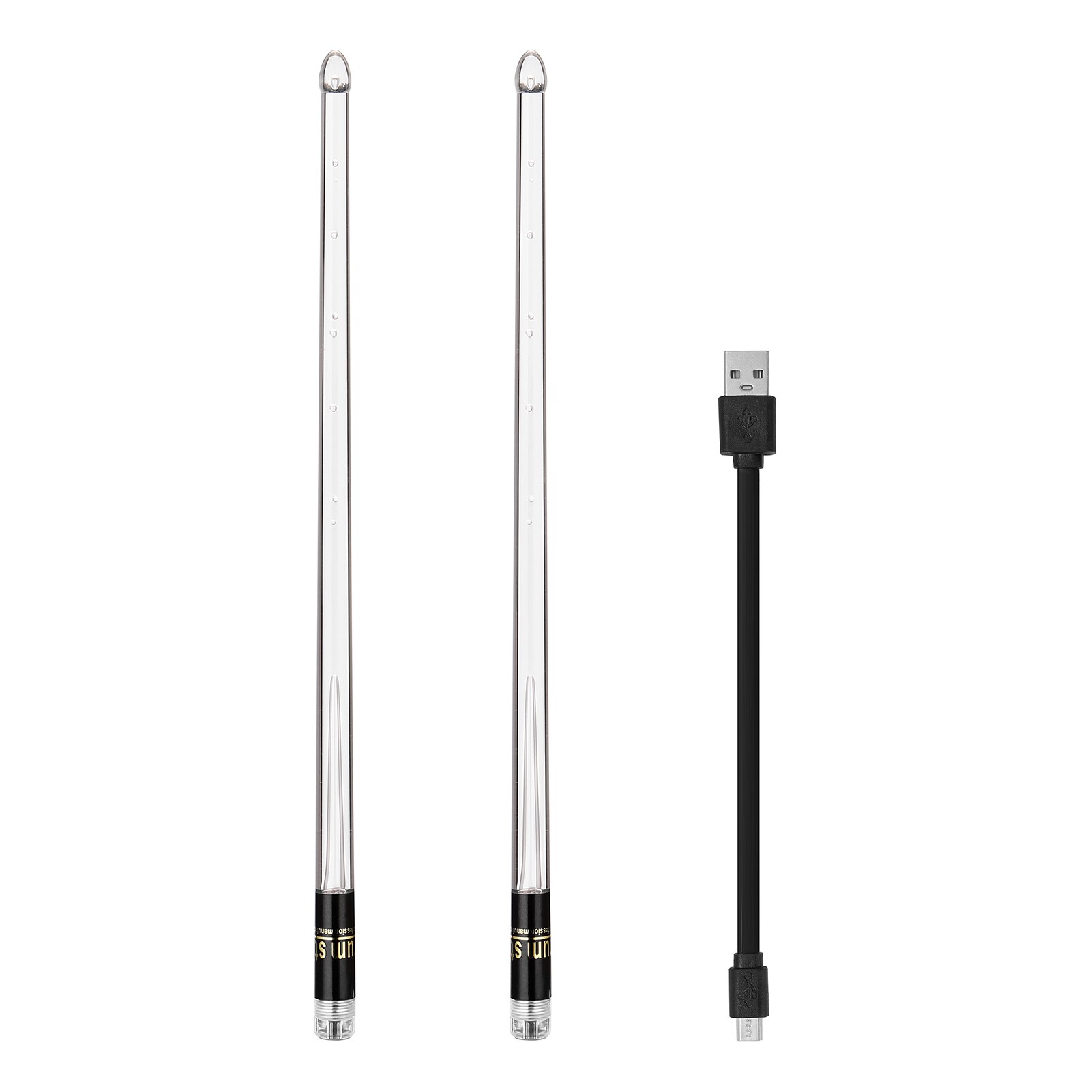 Baguettes Lumineuses Rouges Firestix FX12R - Paire De Baguettes Pour Percussion, S'allument à L'impact