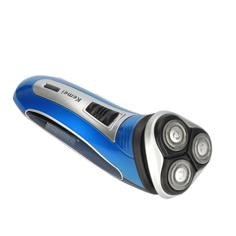 Kemei Elektrische Scheerapparaat Mannen Baard Trimmer Clipper Haar Scheren Machine Professionele Gezicht Mens Triple Blade Oplaadbare Scheermes