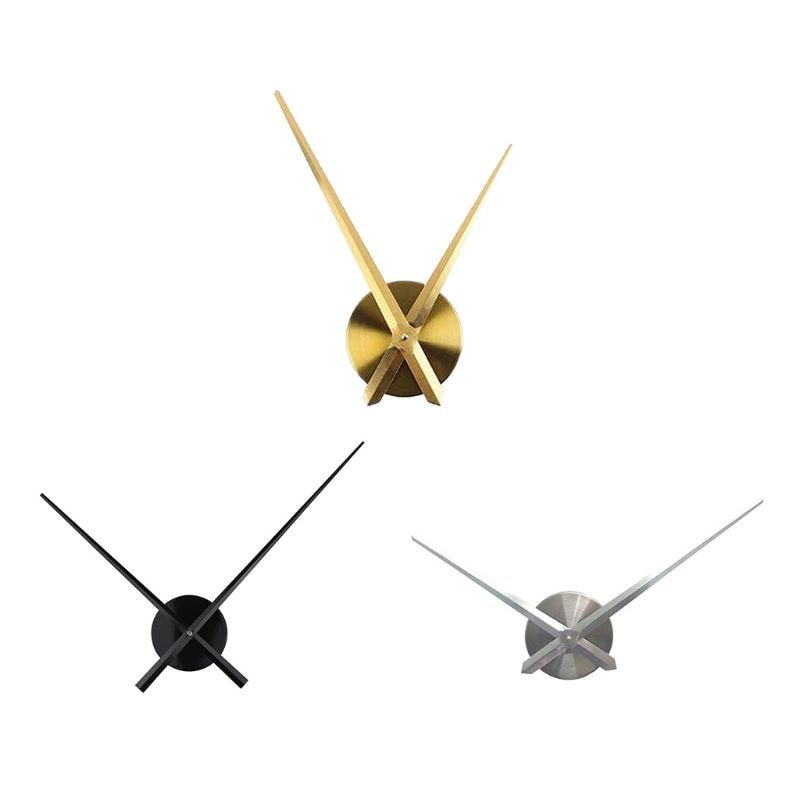 12cm metalnåle rundt vægur uden tal 3d diy stille store kvartsure til stue soveværelser køkken lounge