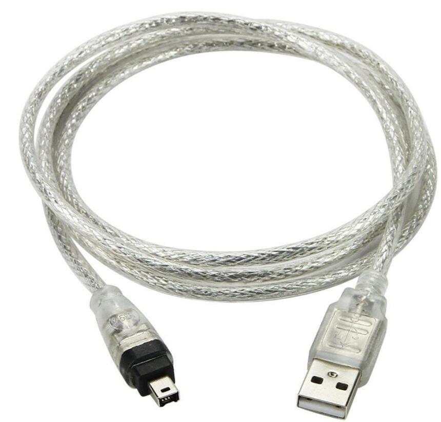 Lbsc usb datakabel, ieee 1394 4 pin til usb mini plug firewire til mini dv hdv videokamera til redigering 1.4m