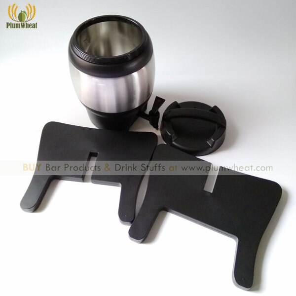 3 Liters Stainless Steel Cylinder Bar Beer Dispenser Barrel BT18