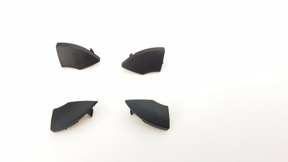 Bil udskiftning passer til fiat 500 radio cd knapper knapper sort trim form cover fjernelse 4 stk + bil tilbehør klistermærker