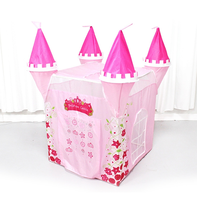130Cm/51Inch Kinderen Spelen Tent Prinses Kasteel Speelhuis Indoor Tent Zomer Tuin Achtertuin Gazon Zon tent Voor Meisjes